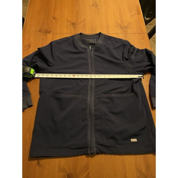 FIGS Technical Collection Men’s Zip Jacket Navy Blue XL | 100% Awesome | Pockets - Picture 3 of 10